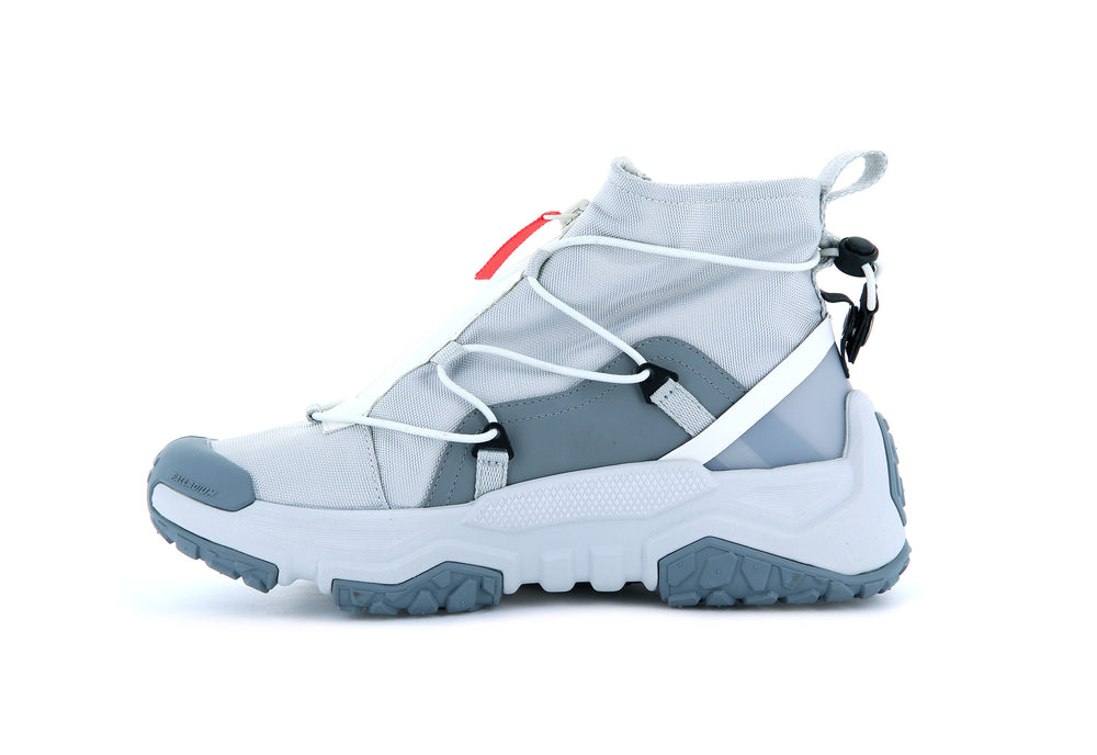 Zapatos Bajos Palladium OFF-GRID HI ZIP WATERPROOF + Mujer Gris | Costa Rica-15092